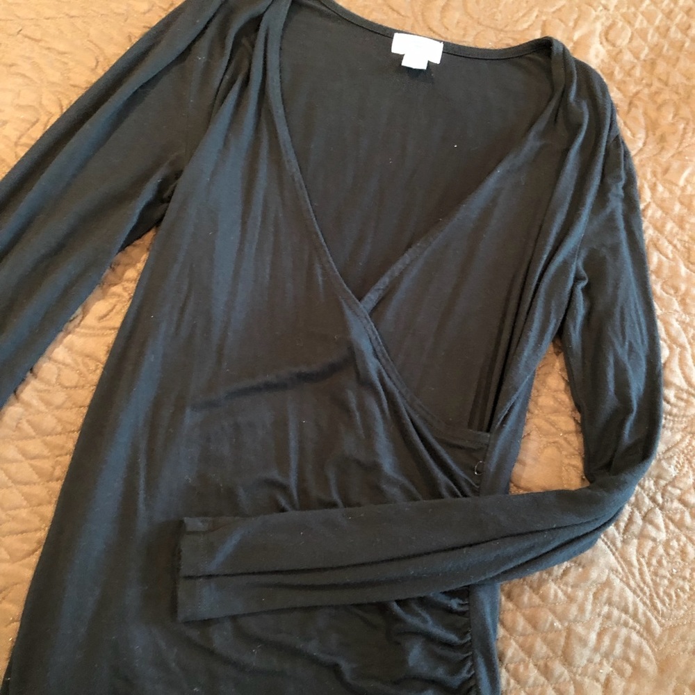 Black low cut top